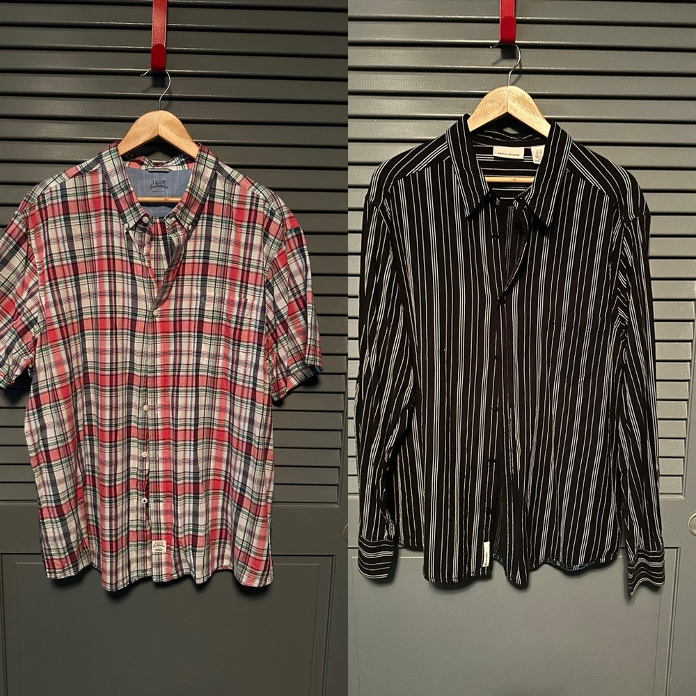 Two Men’s shirts in excellent condition
